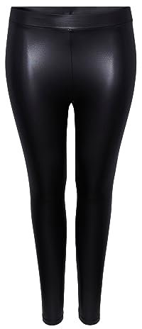 PIECES Damen Pcnew Shiny Noos Qx Leggings, Schwarz, S EU