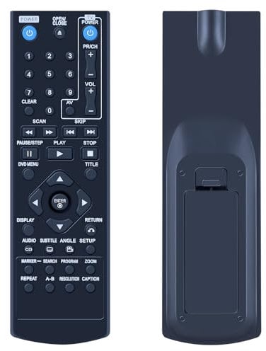 GOUYESHO COV33662806 Replacement Remote Control Suitable for LG DVD Player, Compatible With DP132H P520H DP522H DP527H DP542H DZ9500 DV341S DV351 DV381 DVX276 DVX582H DVX692H DVX642H DGK777 DGK778