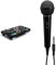 Hercules DJControl Inpulse 500 2-Deck USB DJ Controller for Serato DJ and DJUCED & MONACOR 231700 DM-70/SW Dynamisches Mikrofon, Schwarz, 6,3 mm Klinke