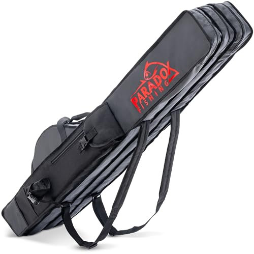 Paradox Fishing Rutentasche 190 cm 3 Fächer I Angeltasche Rutentasche Rutenfutteral Angel Tasche - Angelrutentasche Futteral Angeln