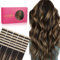 WENNALIFE Tape Extensions Echthaar, 40pcs 100g 50cm 20 Zoll Balayage Dunkel Braun to Chestnut Braun Haarverlängerung Echthaar Extensions Invisible Tape in Extensions Echthaar Seidig Hair Extensions
