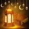 Shinybox Eid Festival Dekoratives Licht, Ramadan Lantern, Ramadan Deko Lampe, Ramadan Dekoration, Lampe Mond Stern Dekoration, Ramadan Mondlampe für Ramadan Muslimische Festival Dekorative(F)