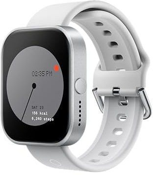 CMF by Nothing Watch Pro Reloj intelligente con Pantalla 1.96 AMOLED, medidor de Actividad, GPS multisistema, Llamada Bluetooth con reducción de Ruido por AI y hasta 13 días de Uso - Plateado