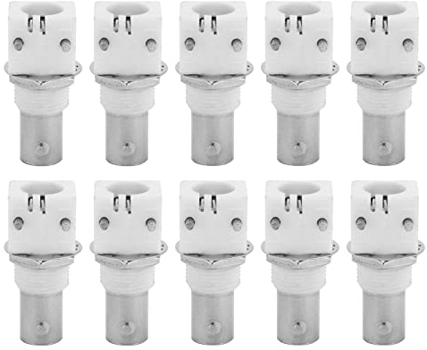 Conector Bnc 90 Grados Hembra De Goma Blanca Para Pcb De Vídeo Vigilancia Cctv Transmisión De Señal De Baja Frecuencia