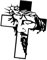 Ronyme An der montiertes Eisernes Kreuz, Kruzifix-Statue, Jesus-Dekor, schwarz, Geschnitzte Wandkreuz-Skulptur für Wohnzimmer, Eingang, Schlafzimmer,