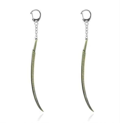 Haodagess Portachiavi A Tema Gioco,Realizzato in Lega di Zinco,Set di Due,Hand of malenia