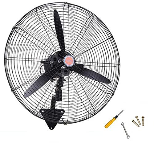 SaryEdge Ventilador de Pared Grande, 3 velocidades, Estilo Minimalista Moderno, bajo Nivel de Ruido, Ventilador para Comedor Grande, Valla de segu(Cobre-26,7 Pulgadas