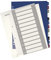 Leitz Register für A4, PC-beschriftbares Deckblatt und 12 Trennblätter, Taben mit Zahlenaufdruck 1-12, Überbreite, Weiß/Mehrfarbig, PP, Style, 12380000