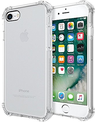 REY Transparent Silikonhülle TPU Anti-Shock für iPhone 7 / iPhone 8 / iPhone SE 2020 / iPhone SE 2022 5G, Handyhülle Premium Kratzfest TPU Durchsichtige Schutzhülle