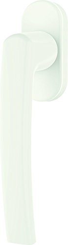 Fenstergriff Roto Line verkehrsweiß mit Schrauben Vierkantstift 7 x 37 mm