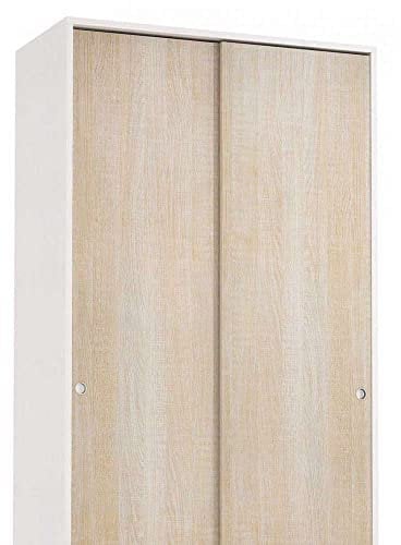 Terraneo Mobile Armario Roble Doble Puerta corredera 4 estantes Ajustables el115rov4rip