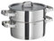 Küchenprofi COOK Kochtopf mit Dämpfeinsatz SAN REMO | Kochtopf 20 cm | Für alle Herdarten | Kochtopf Induktion | 18/8 Edelstahl | Mehrschichtboden | Glasdeckel