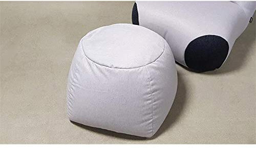 Möbel Akut Pouf Hocker freistil 171 Sitzkissen Stoff grau rund 55 cm ROLF Benz