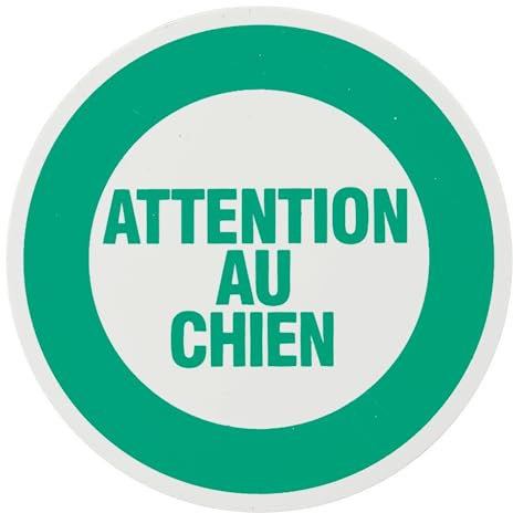 THIRARD - Plaque Signaletique Ø80Mm - Attention Au Chien