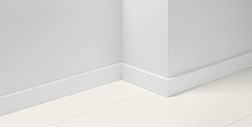 Parador Dekor-Sockelleiste SL 18 Uni weiß D001 Länge 2.20m