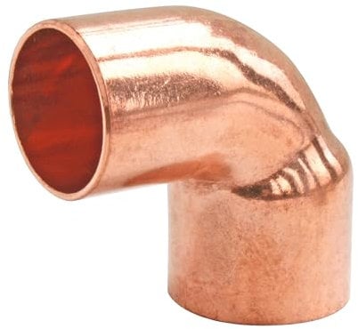 SOMATHERM FOR YOU, Coude à souder 90° Mâle-Femelle pour tube cuivre Ø16 - Sachet de 2 pièces - Idéal pour raccordements plomberie eau chaude/froide - Raccord durable et fiable