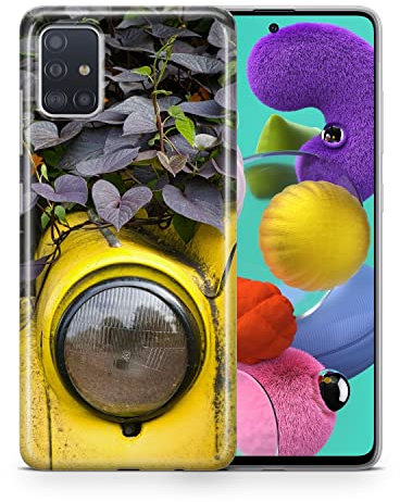 König Design Handyhülle kompatibel mit Samsung Galaxy S4 Mini Silikon Case Hülle Sturzsichere Back-Cover Handyhülle Altes Auto