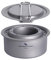 Boundless Voyage Camping titanio alcohol alcohol estufa con soporte olla mochilero estufa de leña al aire libre mini horno de leña quemador Ti2011C