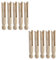 Mcredy Pinzas para ropa de madera, 10 pinzas redondas de madera antiguas tradicionales