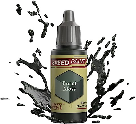 The Army Painter Speedpaint Burnt Moss 2.0, Single Modellbau Acrylfarbe 18ml Einschichtige Lackierlösung Für Fantasy Tabletop Miniatures Like Warhammer 40k Figuren und DnD Miniatures