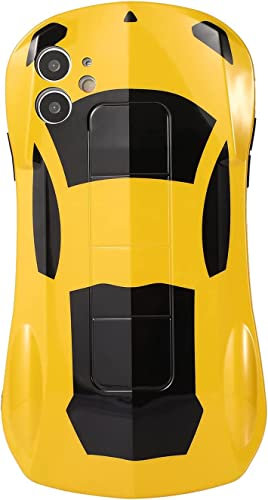 SGVAHY Kreative Hülle, kompatibel mit iPhone 7/8/SE2/SE3, lustig, einzigartig, 3D, cooles Auto, Cartoon, Stoßstange, stoßfest, Anti-Drop-Schutz, für Damen und Herren, Gelb