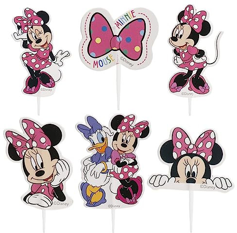 dekora - Kit para Hacer y Decorar Cupcakes de Minnie Mouse en Papel - 6 Modelos 16 Unidades