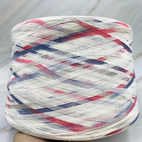 500 g Vintage Space Dye Bandlet-Garn zum Stricken von Quasten, flachem Gürtel, Häkelgarn, Handarbeit, Kunsthandwerk, Webgarn
