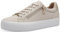s.Oliver Damen Sneaker flach mit Reißverschluss Freizeit, Beige (Beige), 41 EU