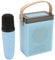 Karaoke Machine Set RechargeableSpeaker, Wireless Microphone for Home Party KTV, 360 Degree Surround Sound, Self Reverb, RGB Lighting (Blue)
