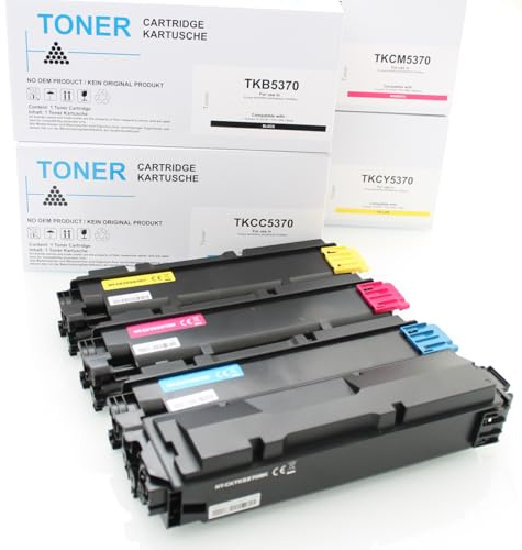 ABC Kompatibles Set 4X Toner für Kyocera TK-5370 Ecosys MA3500cix MA3500cifx PA3500cx TK5370