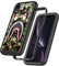 GUGU6JI Street Fashion Cool Camo Army Green Shark Design Compatible with iPhone XR Case for Boys Man Luxury Shockproof Rugged Cover Dual Layer Soft TPU + Hard PC Bumper Full-Body Protective Case