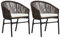 Youuihom Liegestuhl Gartenstuhl Terrassenstuhl Strandstuhl Gartenstühle 2 STK. Braun PE-Rattan Geeignet für Bistro, Strand, Terrasse, Garten