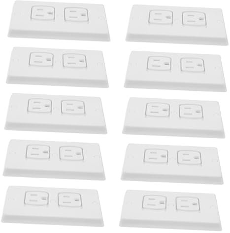 HEMOTON 10 Piezas del enchufe protector enchufes bebe tapas de salida a prueba de bebés protector de salida cubre enchufes bebe tapas de tomas de corriente enchufar