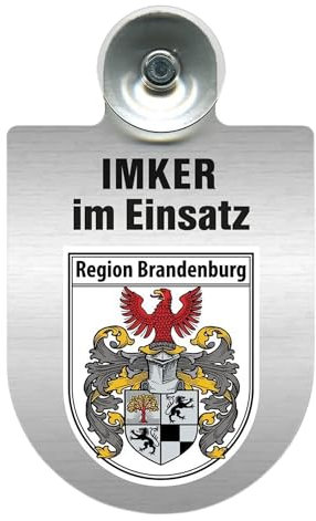Alu-Dienst-Schild Imker Im Einsatz (Brandenburg)