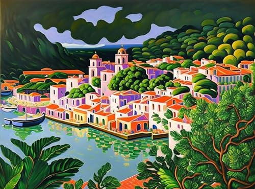 ZHAOSHAN Leinwandbilder, Poster, 58 x 90 cm, ohne Rahmen, Guadeloupe