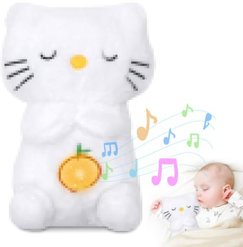 Schlummer Kuscheltier mit Herzschlag, Katzen Schlummer Otter, Schlafotter, Breathing Otter Kuscheltier mit Atembewegung, Schlaf Otter, Schlummerotter Baby, Kuschel Otter mit Herzschla