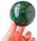 JWMSXYQR Textur Natural Ruby Stones Sphere Epidotballkristalle Steine, die für die Möbeldekoration geeignet sind,6cm