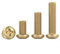 Copper Phillips Machine Pan Head Brass Screws