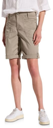 Street One Damen A378686 Bermudas/Shorts, Buff Grey, 44
