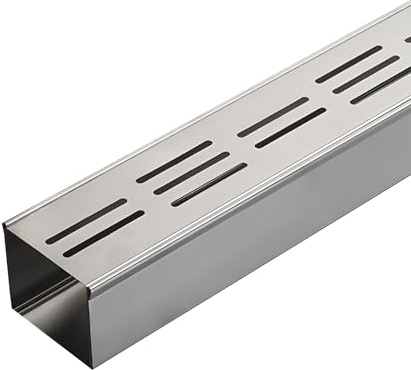 YXLYFDLY Edelstahl-Rinnenentwässerungssystem Für Betonböden, Außenrinnenentwässerung Und Bodenablauf, Große Tragfähigkeit(Trench 100x8x5cm)