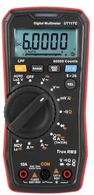 UT117C Hochpräzises Profi-Multimeter mit echtem Effektivwert, AC/DC-Mehrzweck-Elektro-Original-Ohmmeter Breiter Prüfbereich(UT117CandUT-CS06A)