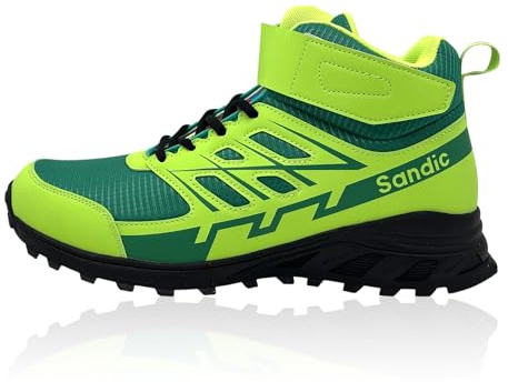 Nowaland Outdoor Trekkingschuhe mit robustem Obermaterial, stark profilierter Laufsohle, gepolstertem Schaft sowie Schnürung und Klettverschluss für Wandern, Freizeit & Alltag
