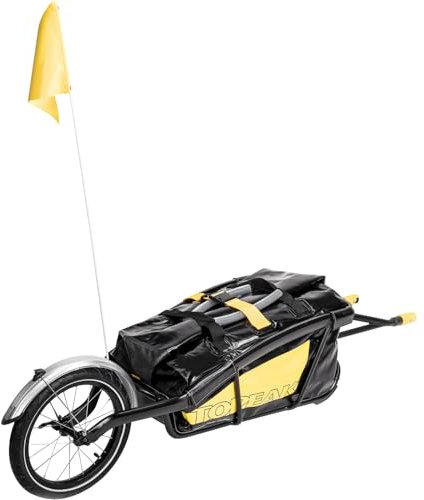 Topeak Gabelsteckachsen-Adapter TX Yoke für Journey Trailer, Schwarz Gelb