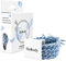 Bellody® Original Haargummis - Stylisch geflochtener Haargummi mit starkem Halt (4er Set - Seychelles Blue) - Damen Haarschmuck in Hell Blau