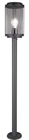 Trio Leuchten Außen Wegeleuchte Tanaro 402360142, Druckguss Aluminium anthrazit, Kunststoff klar, exkl. 1 E27