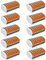 QitinDasen 10Pcs KV222-418 Leva-Dado Cavo Connettore, 8 Porte Connettore Conduttore Compatto, Morsettiera Cavo Connettore Molla Rapido