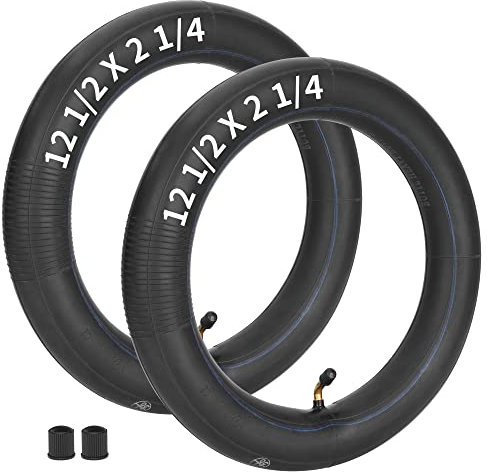 2er Packung 12,5x2,25 (12 1/2 x2 1/4) Innen Schläuche mit gebogenem Ventilschaft tr87 Ersatz für Pocket Mod