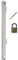 File Cabinet Locking Bar with Keyed Padlock & Drill Bit - Beige Color | 46 Long | for Use On 4 or 5 Drawer File Cabinet | Security File Cabinet Locking Bar | Protect Privacy and Stay Compliant