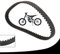 Sur Ron Riemen,Motorrad Riemenantrieb Getriebe Antriebsriemen Premium Antriebsriemen Ersatz für Sur-Ron Surron Sur Ron Light Bee 560-8M Elektrisches Dirt Bike-Schwarz
