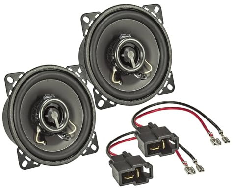 tomzz Audio 4006-003 TA10.0-Pro Lautsprecher Einbau-Set kompatibel mit Chevrolet Matiz 2 Daihatsu Sirion 100mm Koaxial System